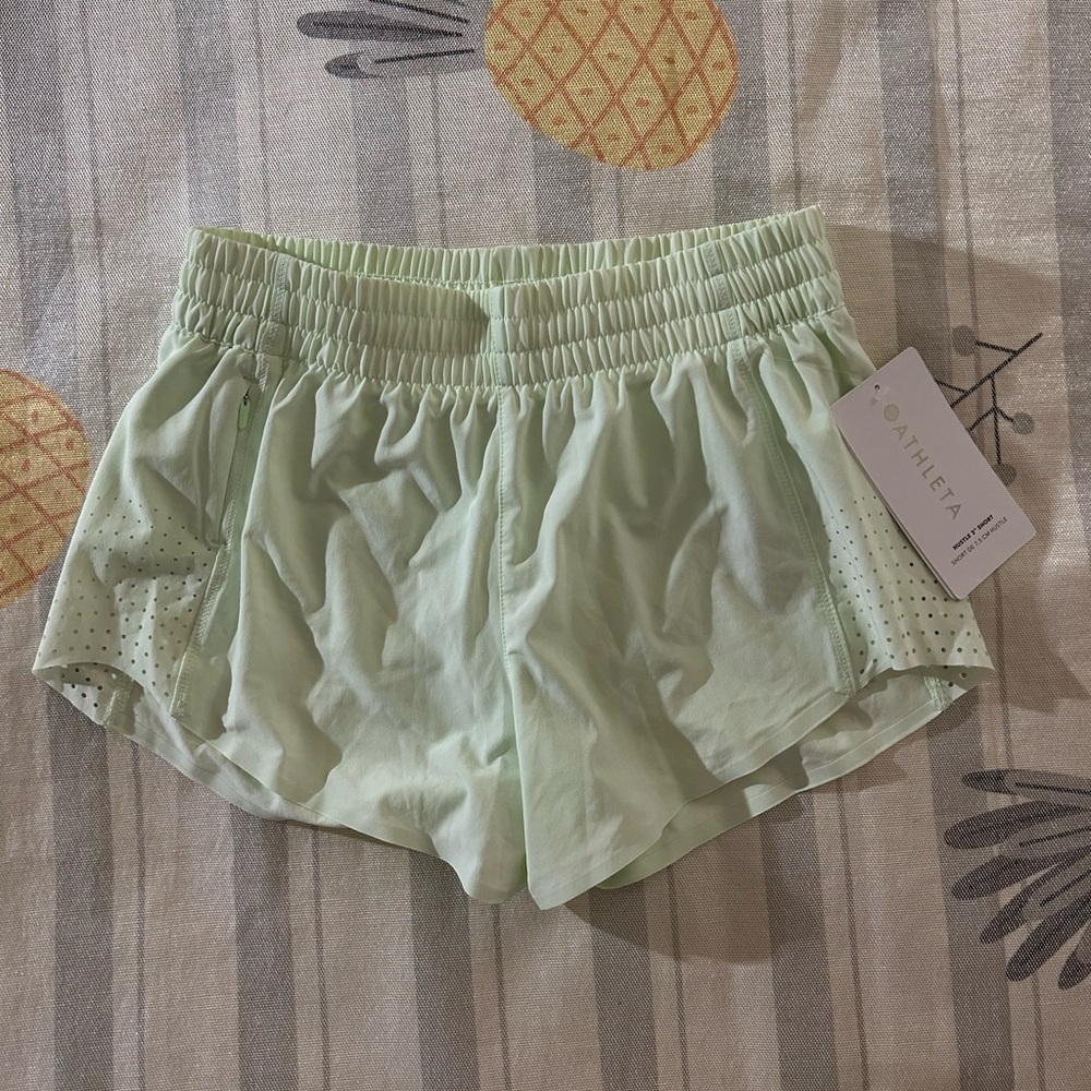 Athleta Lime Green Running Shorts